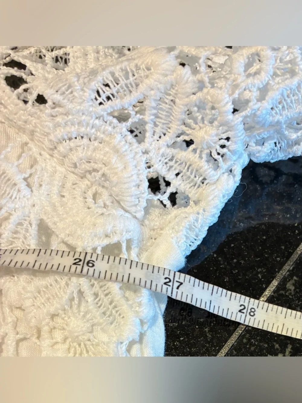 Adiva Top Lined White Lace short Sleeve White SZ. 3X NWT - Picture 10 of 14